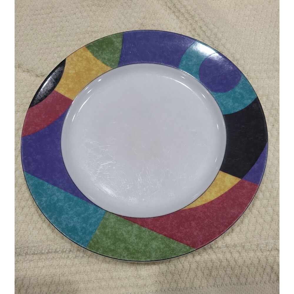 Vintage Mikasa Dinner Plate with Geometric Design